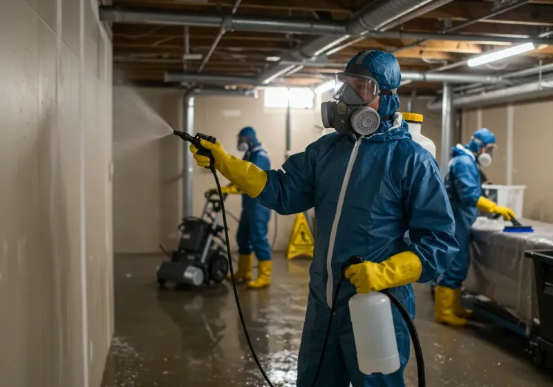 Basement Sanitization and Antimicrobial Treatment process in Jefferson County, OH